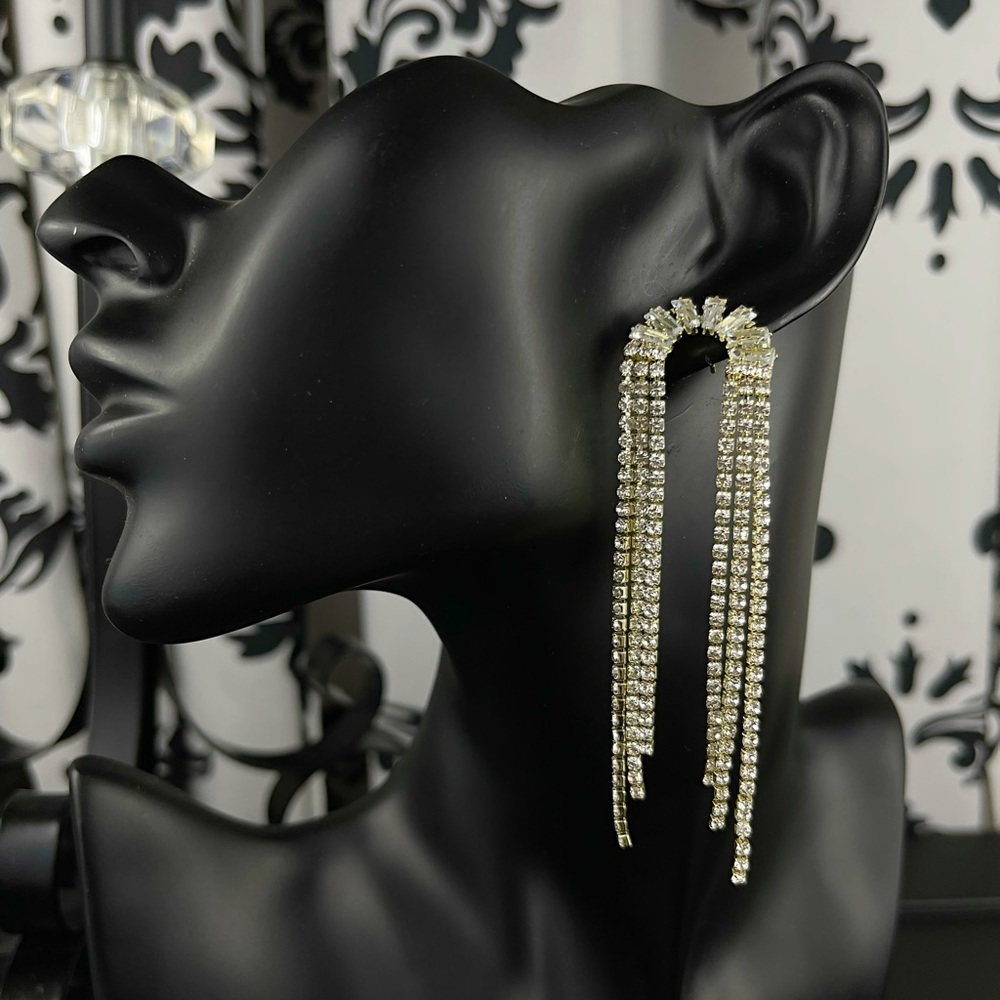 Arched Tassel Earrings